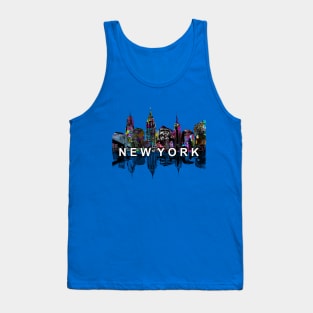 New York City covered in graffiti Tank Top